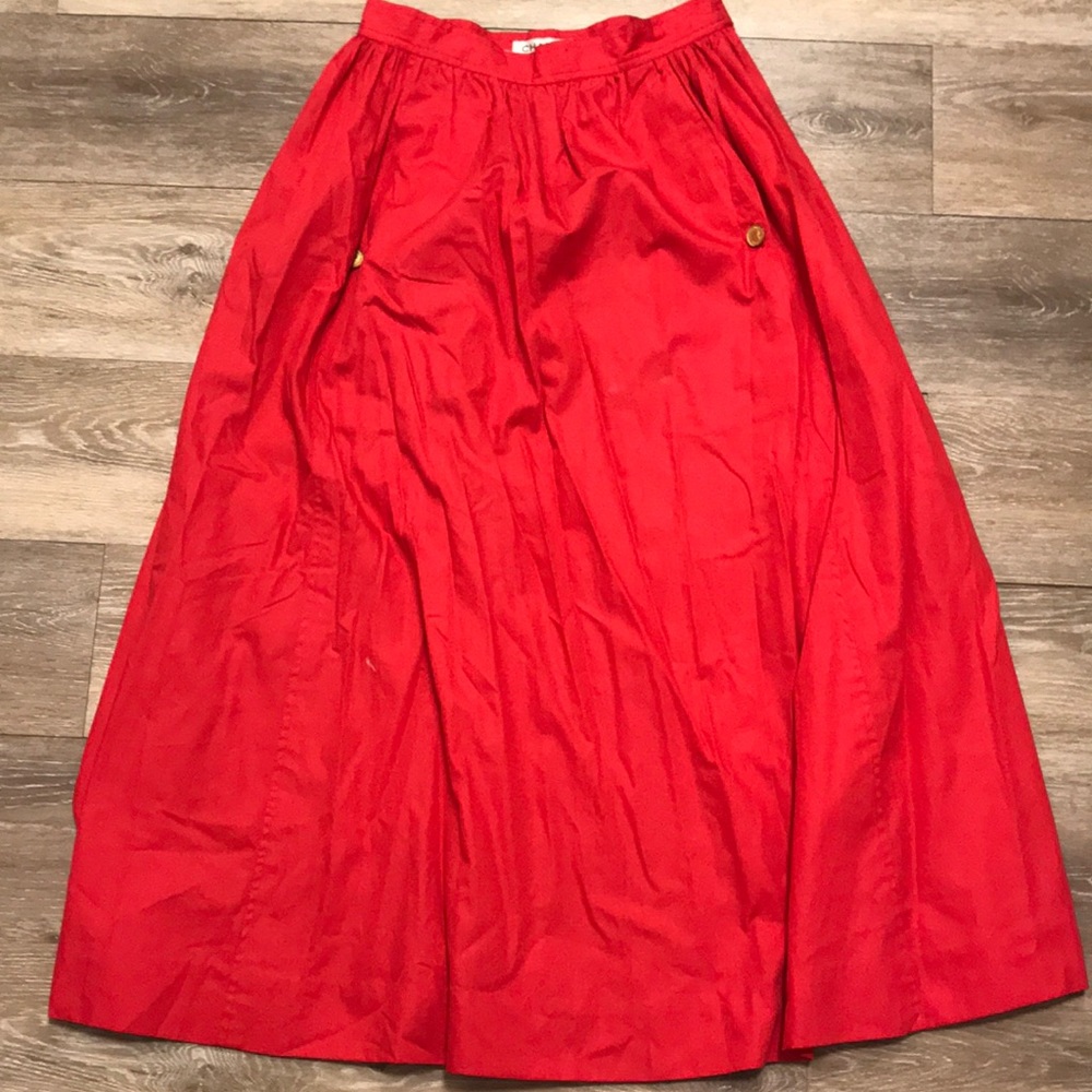 Chanel red skirt! Antique!